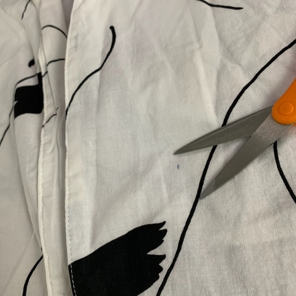 Vintage 80s Randy W/ Love Abstract Art Oversized Open Front Cotton Shirt… - Picture 15 of 16